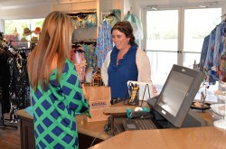 Outfitters store staff check out